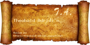 Theobald Adrián névjegykártya